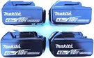 (4) New Makita BL1840B Genuine Batteries 4.0 Ah W/ Fuel Gauge Volt Lxt. Fixed Price $254.97.