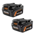 New 2 Pack Genuine Ridgid 18V 6.0AH Lithium Ion Battery Max Output AC840060PN. Fixed Price $154.91.