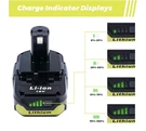Pack 18V 3.0AH Battery For Ryobi One+ P102 P103 P105 Lithium. Fixed Price $29.00.