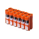 Storacell 12AAORG By Powerpax Battery Caddy, Orange, Holds Batteries. Fixed Price $13.39.