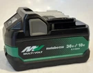 Metabo Hpt (BSL36A18X) 18V/36V (5.0AH/2.5AH) Multivolt Lithium Ion Battery.. Fixed Price $76.50.
