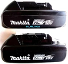 (2) New Genuine BL1820B-2 2.0 Ah Makita Batteries Volt For Drill, Saw Lxt. Fixed Price $137.97.