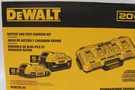 Dewalt 20V Max 4 Port Battery Charger W/ 5.0 & 2.0 Ah Batteries, DCB235-2C. Fixed Price $298.00.