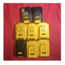 Dewalt Lot Of 8 20V Lithium-ion Power Tool Oem Batteries 5-2AH 3-1.5AH. Fixed Price $125.00.