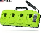 4-PORT Fast Charger Ryobi 18V One+ Multi-battery Charging Station Usa. Fixed Price $113.42.