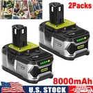 2PACK For Ryobi 8.0AH P108 High Capacity Battery 18VOLT Lithium-ion One Plus. Fixed Price $33.79.