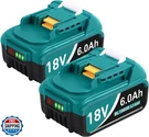 Twupixy 2PACK 18-VOLT For Makita 18V Battery BL1860B, Replacement. Fixed Price $78.99.