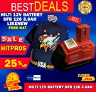 Hilti 12V Battery Sfb 126 3.0AH, Likenew, Free Hat, Fast Ship. Fixed Price $169.90.