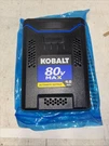 Genuine Kobalt KB480-06 80V Max 4.0AH Lithium Ion Battery New From Kit. A18 0009. Fixed Price $189.95.