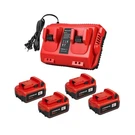 4PACK 18V 6.0AH Batteries Replacement For Milwaukee M-18 Battery And Charge.... Fixed Price $168.77.