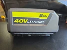 Genuine Ryobi OP40804 Vnm 40V 8AH Lithium-ion Battery. Fixed Price $139.95.
