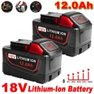 For Milwaukee 48-11-1860 M18 12.0 Ah 18VOLT Capacity Replace Battery 2PACK. Fixed Price $47.93.