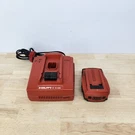Hilti 4/36 Battery Charger With 18/1.6 Tested. Fixed Price $64.99.