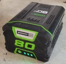 Genuine Greenworks Pro BAB729 80V 2.5AH Lithium-ion Battery. Fixed Price $49.99.