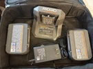 Ridgid 18V Lithium-ion (2) 2.0 Ah Battery Starter Kit With Charger And Bag. Fixed Price $65.00.