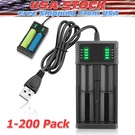 Usb Smart Battery Charger FOR18550 14500 16340 Rechargeable Li-ion Batteries Lot. Fixed Price $64.35.