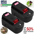 2PACKREPLACEMENT For Black Decker 18V Battery HPB18-OPE2 Firestorm FS18BX. Fixed Price $32.99.