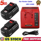 4.5AH For Porter Cable Volt Battery Nimh PC18B Pcmvc Pcxmvc PCC489N / Charger. Fixed Price $36.00.
