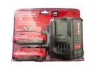 Craftsman 20-VOLT 2-PACK Set Lithiumion Power Tool Battery W/charger 4AH/2AH New. Fixed Price $69.18.