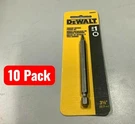 10 Pack Dewalt DW2231 Square Recess #1 In X 3-1/2 Screwdriver Bit. Fixed Price $35.90.