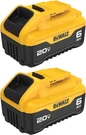 Dewalt 20V Max Xr 6AH Li-ion Battery 2-PACK, High Capacity DCB206-2. Fixed Price $169.95.