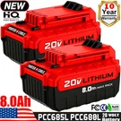 Pack For Porter Cable PCC680L 20V 8.0AH Max Lithium-ion Battery PCC685L PCC681L. Fixed Price $71.69.