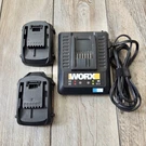 Worx WA3840 Charger And 20V WA3525 Batteries Tested. Fixed Price $38.99.