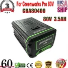 GBA80400 3.5AH For Greenworks Pro 80VOLT Lithium Ion Battery GBA80200 Us. Fixed Price $59.99.