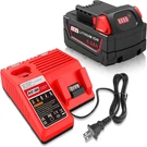 6AH Battery 18V And 12V N12-18C Dual Port Charger Combo Compatible For Milwaukee. Fixed Price $78.40.