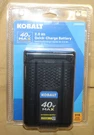 Kobalt 40V Max 2.0AH Li-ion Quick Charge Battery 3809903 New Sealed. Fixed Price $67.95.