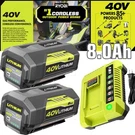 For Ryobi 40V Lithium-ion 8AH High Capacity Battery OP40404VNM /charger. Fixed Price $96.00.