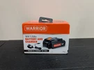 Warrior 18V 1.5 Ah Lithium Battery With Charger 59697. Fixed Price $49.95.