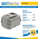 24V 3AH Nimh Battery For Dewalt DW0240, DW0241, DW0242, DE0240, DE0240-XJ. Fixed Price $53.58.