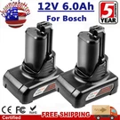 12V For Bosch BAT420 6.0AH Li-ion Battery BAT413 BAT412A BAT411A Gsa Gsr. Fixed Price $56.99.