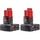 Milwaukee 48-11-2412 M12 12V 3.0AH Redlithium Xc Battery -2PK(AUTHORIZED Dealer. Fixed Price $62.97.