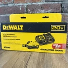 New Dewalt DCB206C 20-VOLT Max Lithium-ion 6.0 Ah Battery Pack & Charger Kit. Fixed Price $104.99.