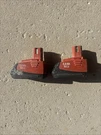 Two Hilti Sfb 121 Volt 24 Wh 2.0 Ah Nicd Battery Pack. Fixed Price $42.46.