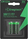 Enegitech CR123A Lithium Battery, Volt For Home Securi. Fixed Price $19.99.