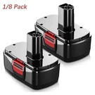 1/8X For Craftsman 19.2 Volt 11375 Battery C3 Diehard 130279005 11376 130279003. Fixed Price $256.99.