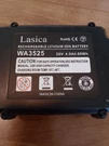 Lasica 20V 4.0 Ah Rechargeable Lithium Ion Battery WA3525. Fixed Price $30.00.