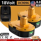 8.0AH 18VOLT For Dewalt Battery DC9096-2 DC9098 DC9099 DC9181 DC9180. Fixed Price $95.99.
