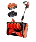 Voltask Cordless Snow Shovel, 24V 13-INCH 4-AH Blower, Battery. Fixed Price $130.00.
