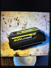 Ryobi OP4040A1CAN 40V 4AH Li-ion Battery. Fixed Price $65.00.
