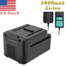 For Worx WA3536 WA3734 WG368.9 WG268E.9 WG776E.9 3AH 40V Li-ion Battery/charger. Fixed Price $95.86.