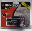 BLACK7DECKER Sprin Loaded Battery Pack 9.6 Volt FSB96. Fixed Price $25.00.