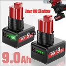 2X 9.0AH Battery For Milwaukee M12 12V W/led Indicator. Fixed Price $53.99.