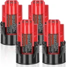 New Pack For Milwaukee M12 12V Li-ion 3.0AH 48-11-2420 48-11-2401 Battery. Fixed Price $35.99.