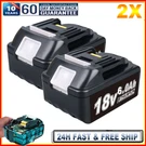 2PACK 6.0AH Battery For Makita 18V Lxt Li-ion BL1860 BL1850 BL1830 Cordless Tool. Fixed Price $45.89.