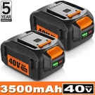2PACK WA3580 3.5AH Lithium-ion Battery For Worx 40V Max WG180 WG280 WG380 WG580. Fixed Price $47.99.