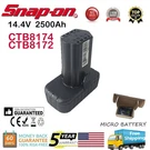 CTB8174 CTB8172 Battery For Snap On 14.4V Tool Microlithium 2.5AH CT825DB New. Fixed Price $79.90.